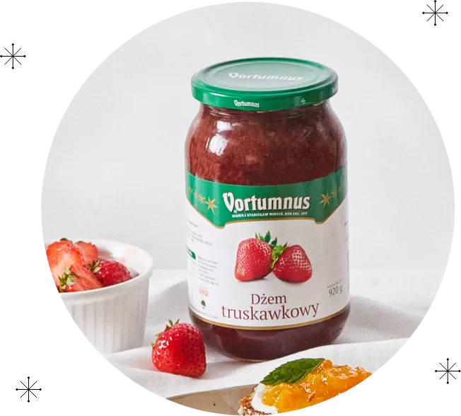 Strawberry jam with low sugar content