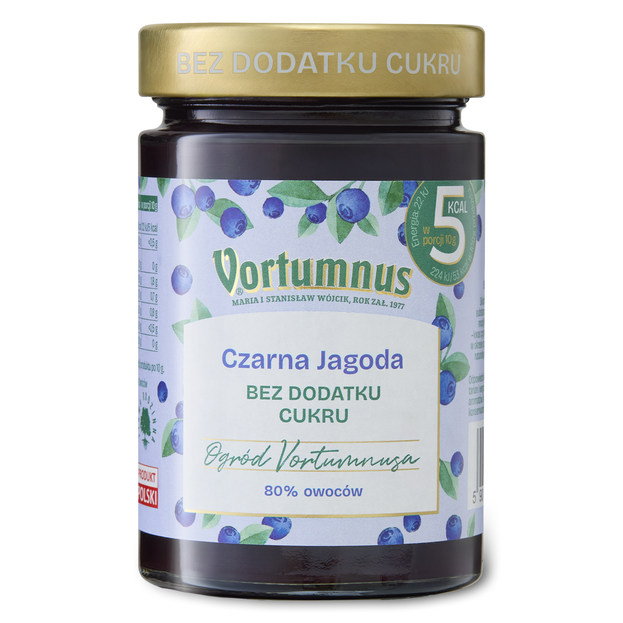 Czarna jagoda 80% bez dodatku cukru