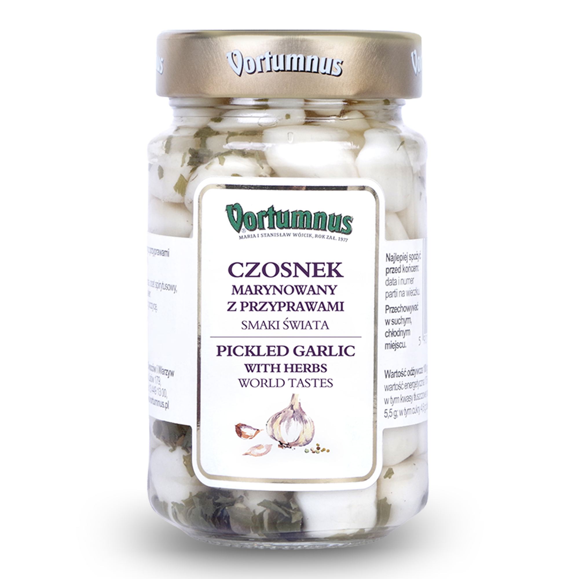 Czosnek marynowany z przyprawami