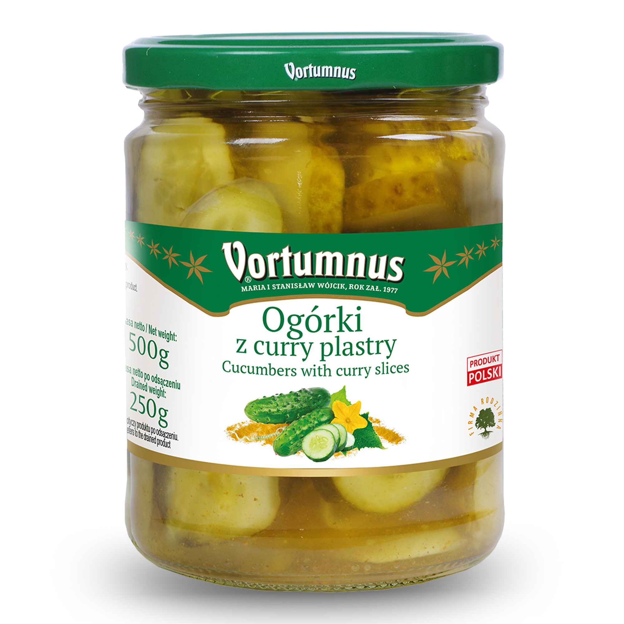 Ogórki z curry plastry