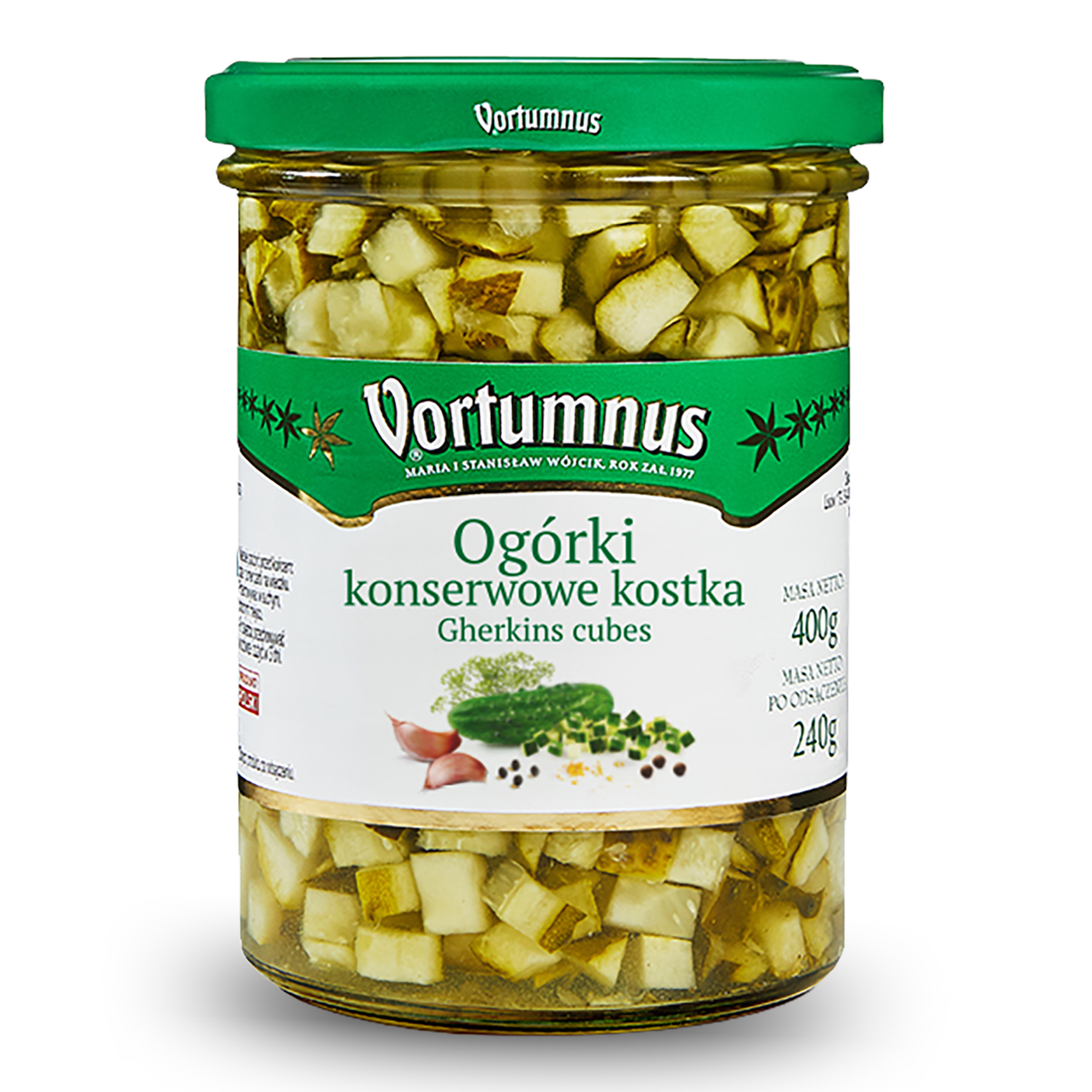 Ogórki konserwowe kostka