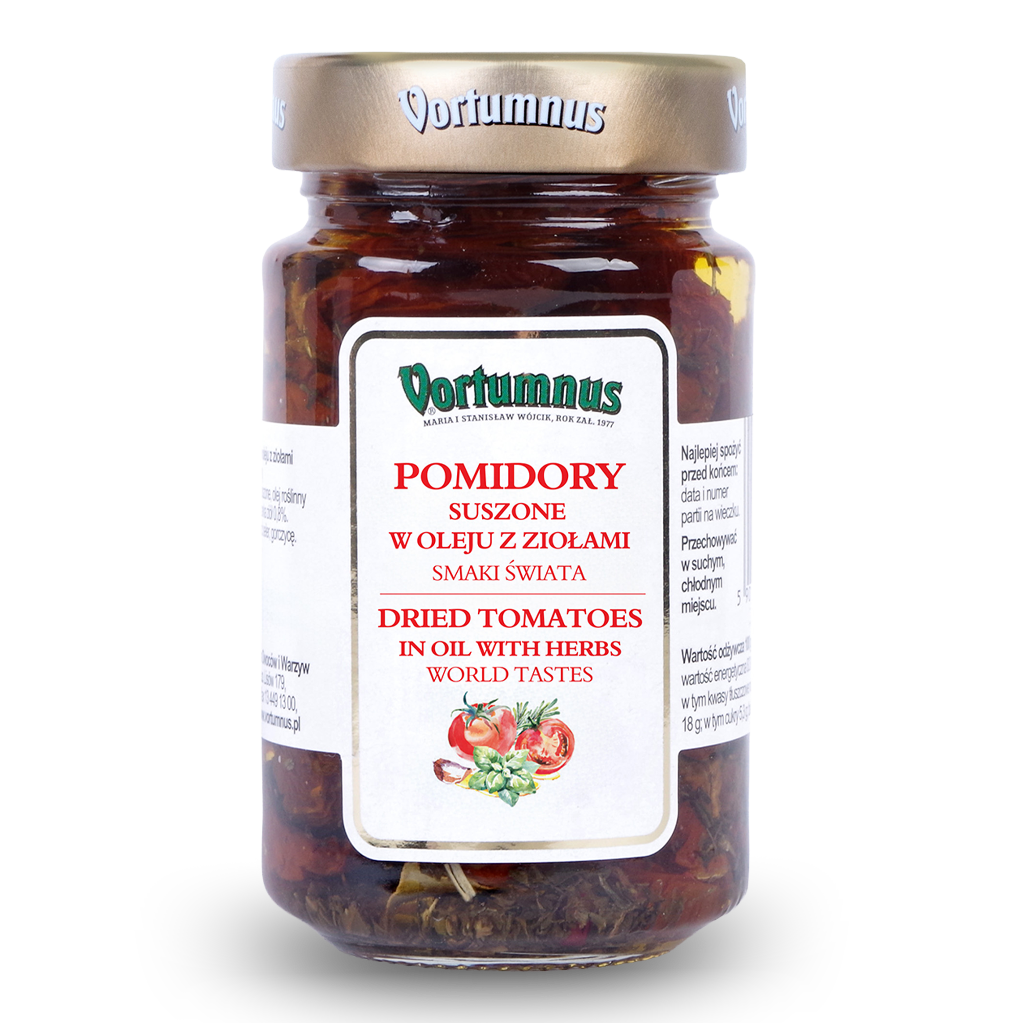 Pomidory suszone w oleju z ziołami