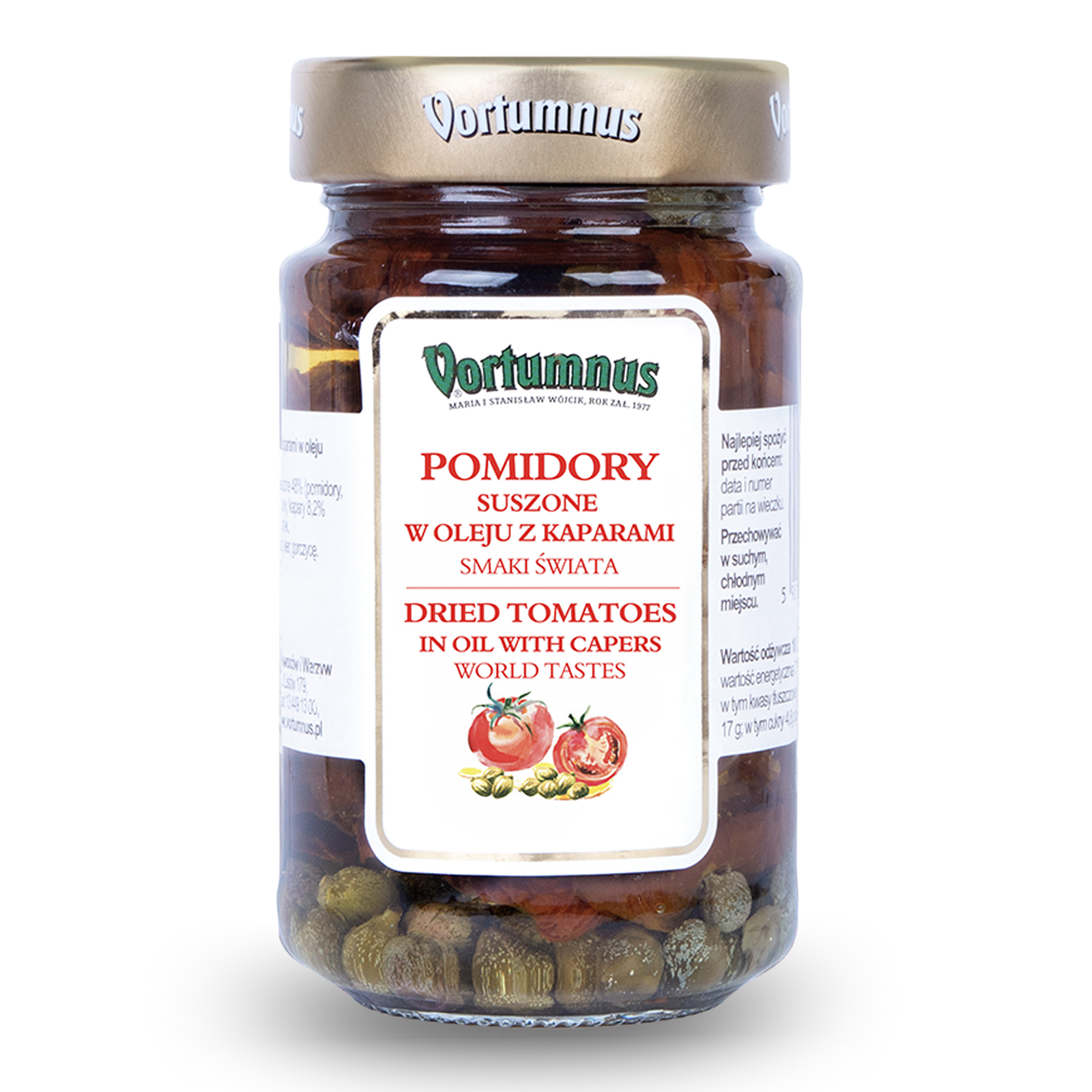 Pomidory suszone w oleju z kaparami