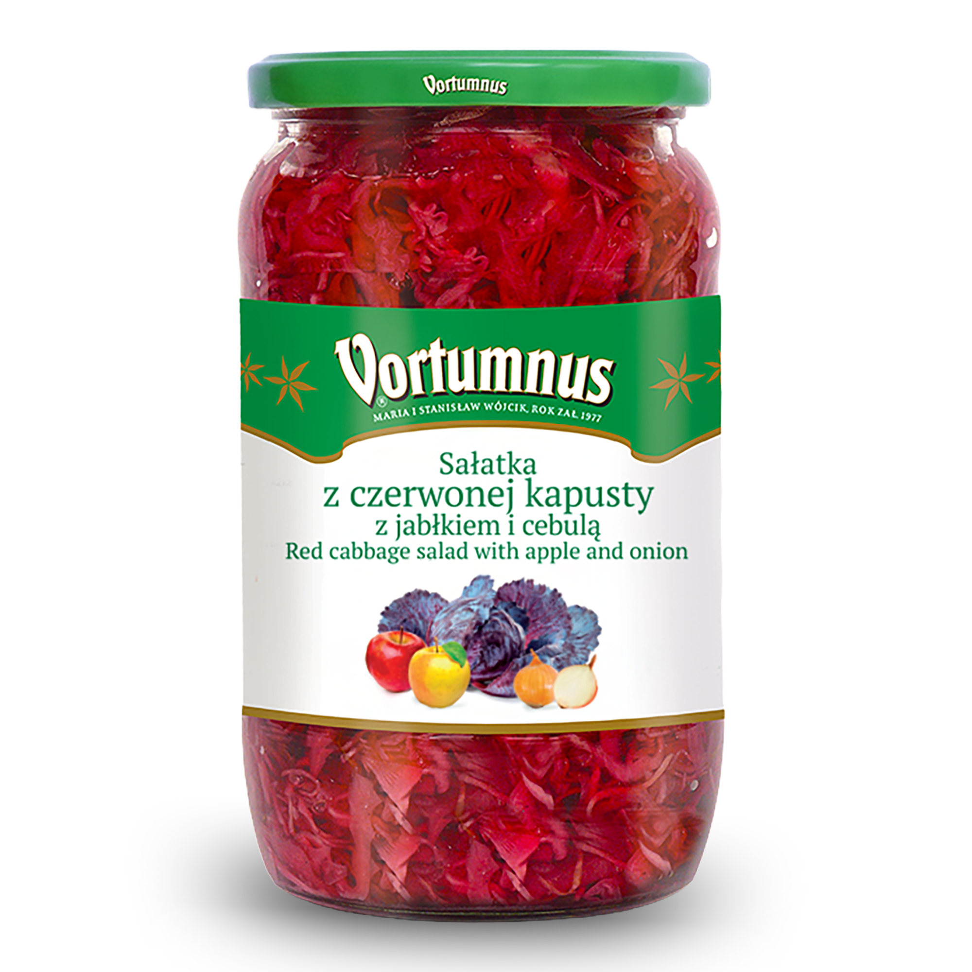 Sałatka z czerwonej kapusty z jabłkiem