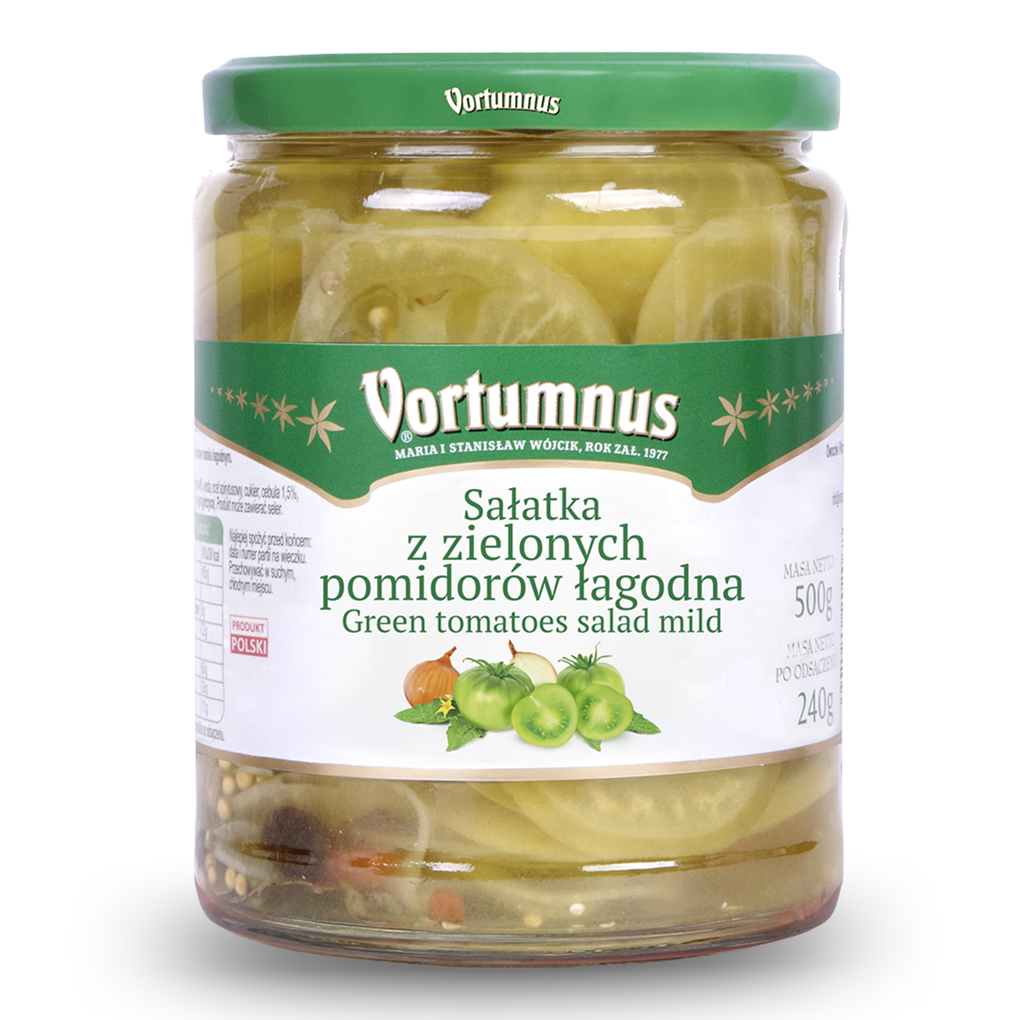 Sałatka z zielonych pomidorów łagodna