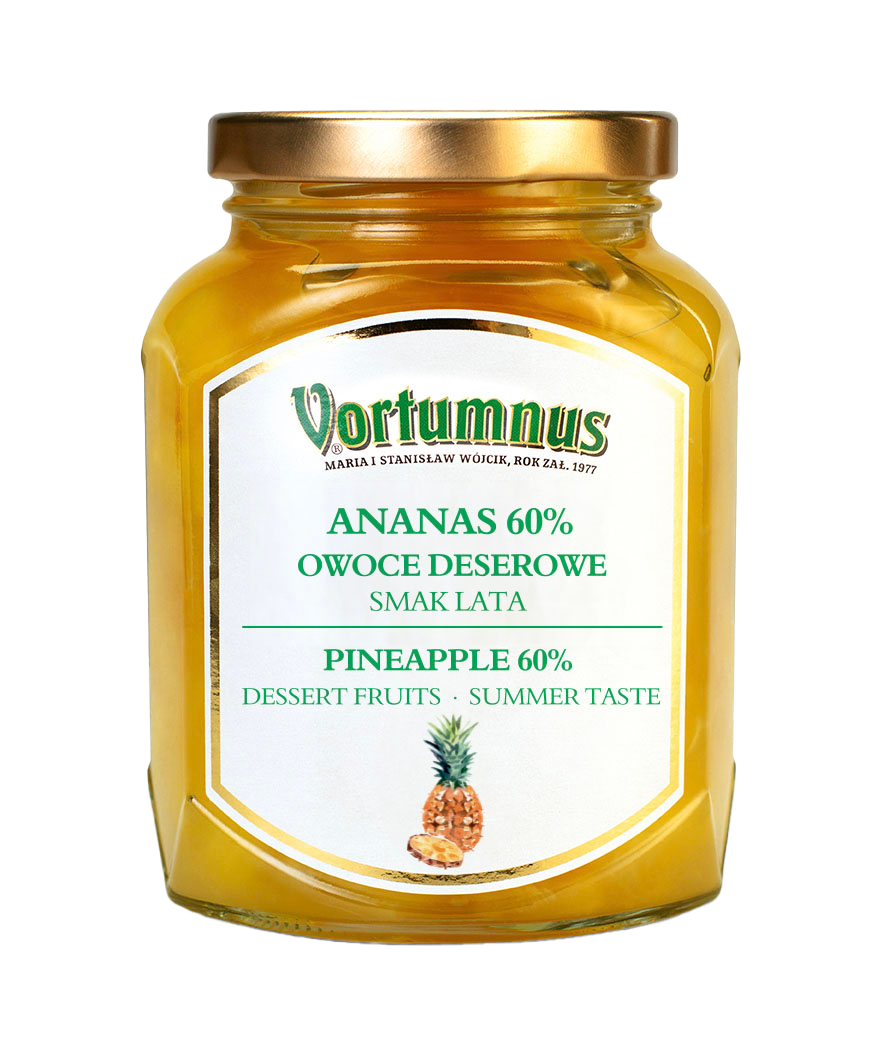 Ananas 60% owoce deserowe