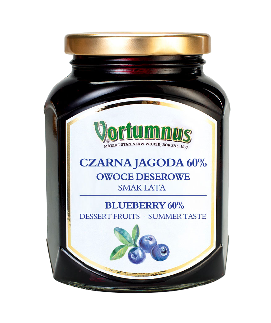 Czarna jagoda 60% owoce deserowe