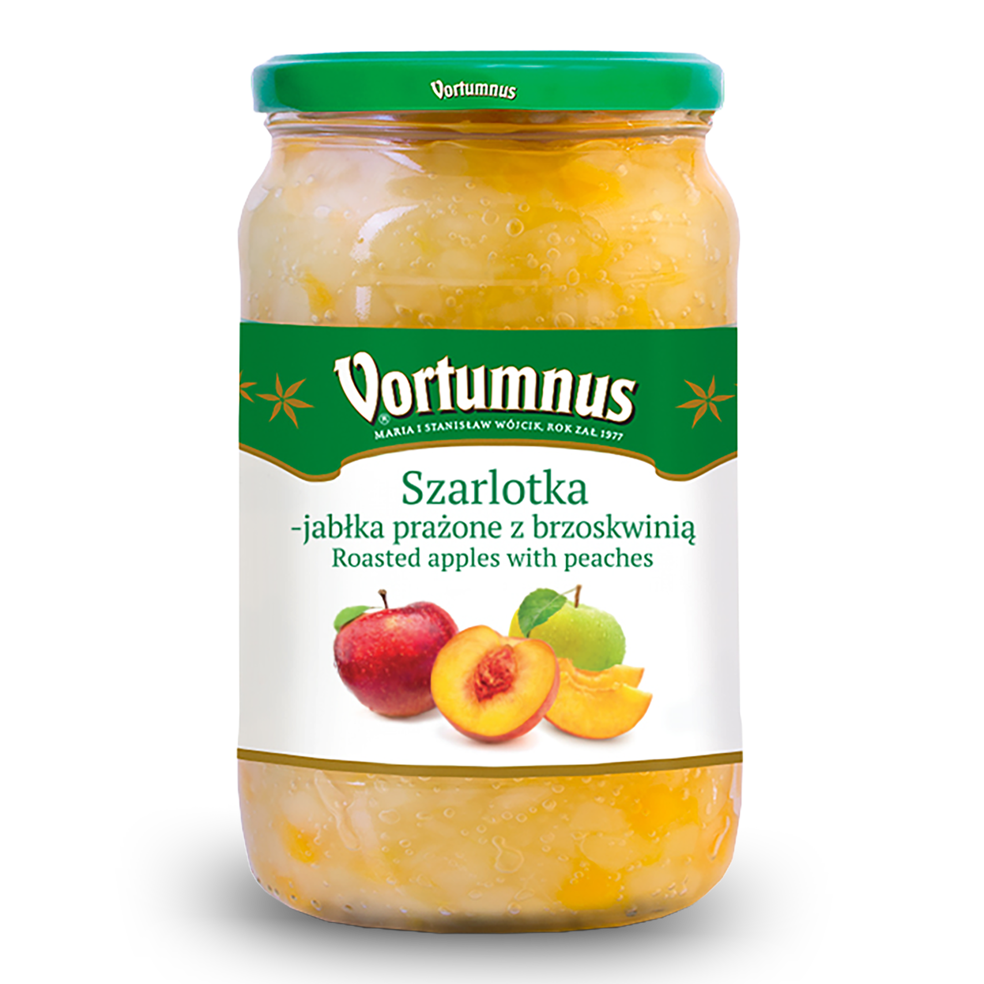 Szarlotka – jabłka prażone z brzoskwinią