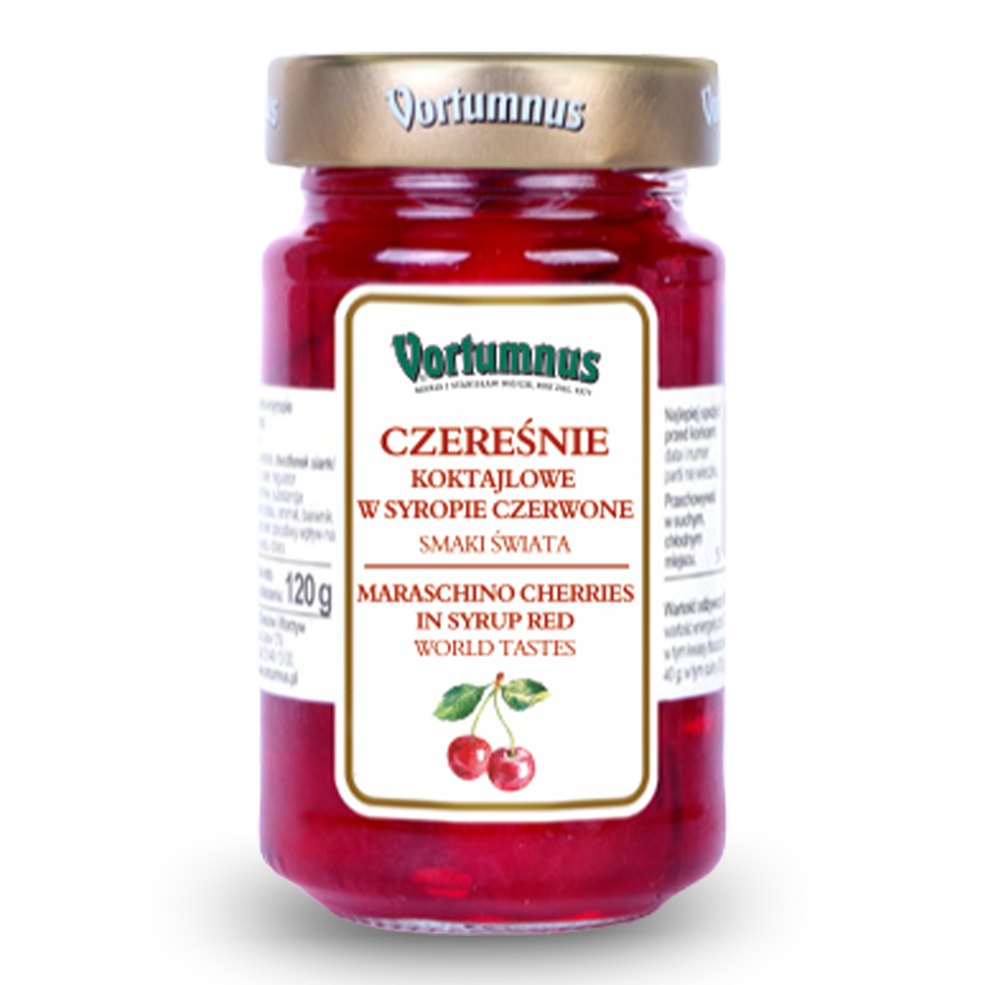 Czereśnie koktajlowe w syropie czerwone