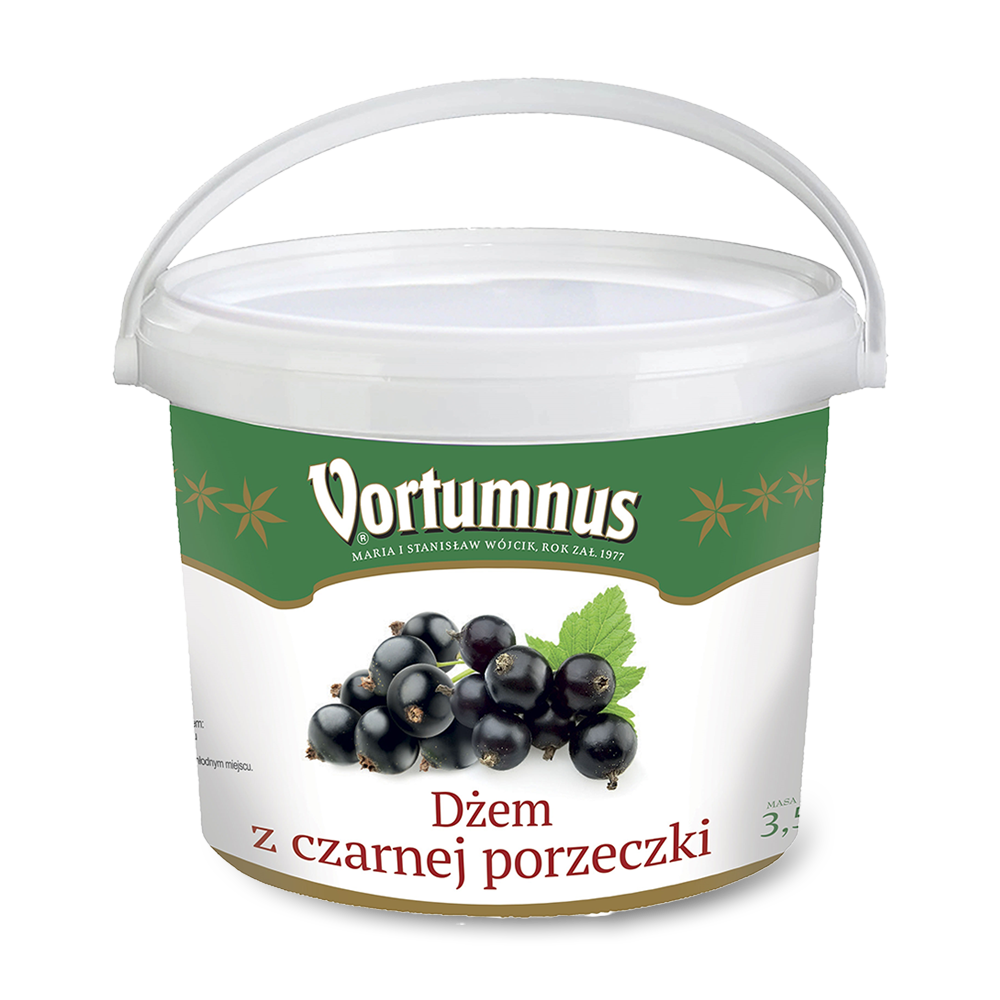 Dżem z czarnej porzeczki 35% niskosłodzony