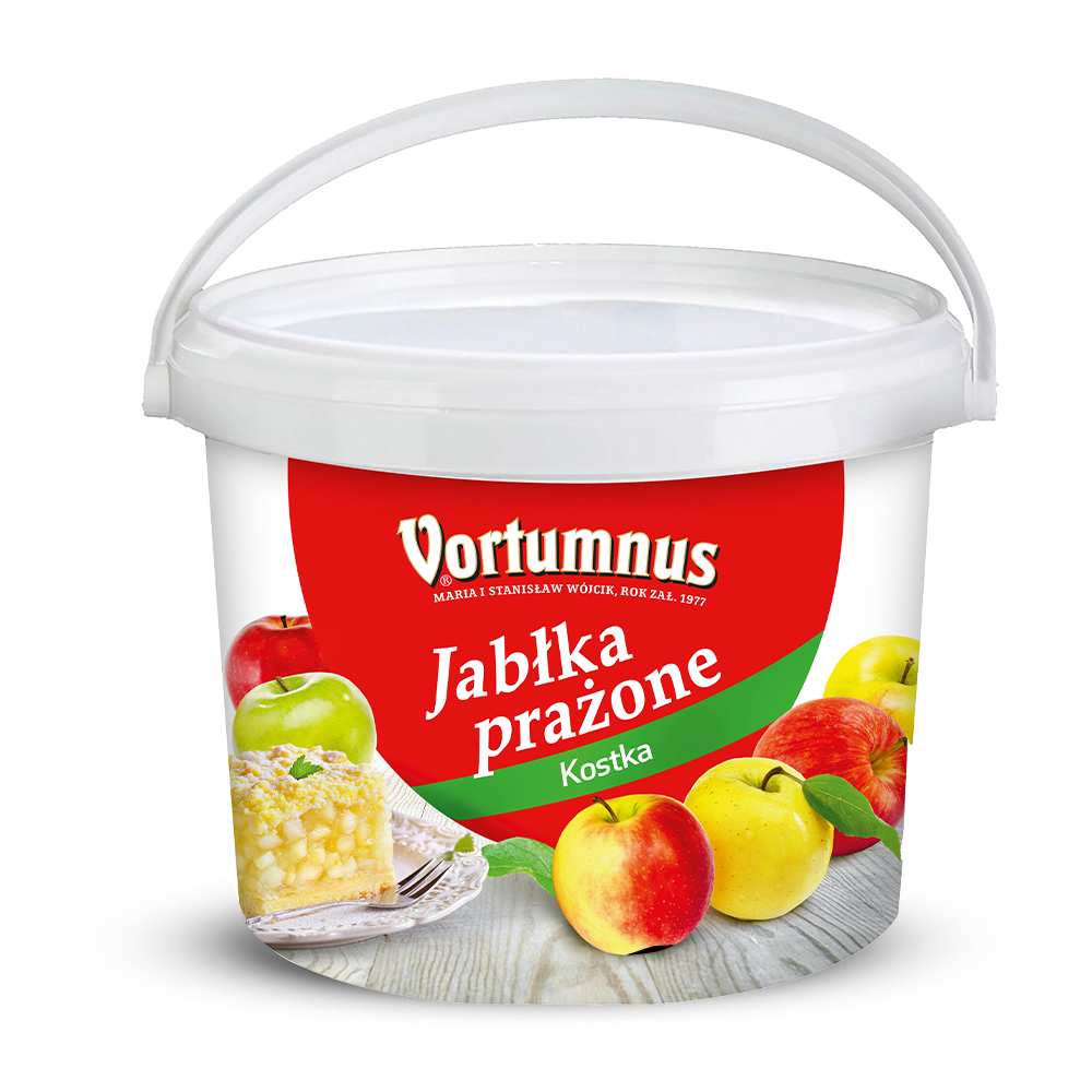 Szarlotka Premium – Jabłka Prażone Ekstra 90% owoców kostka