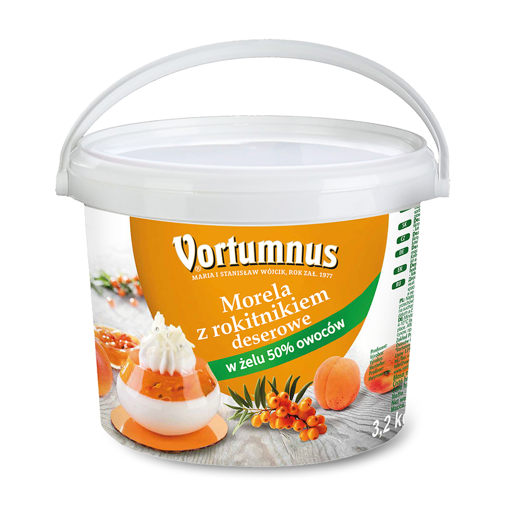Nadzienie morelowe z rokitnikiem premium 50% owoców