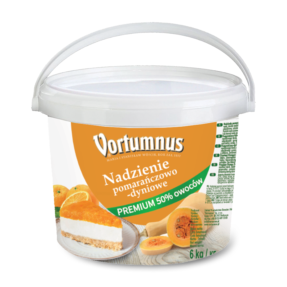 Nadzienie pomarańczowo dyniowe premium 50% owoców