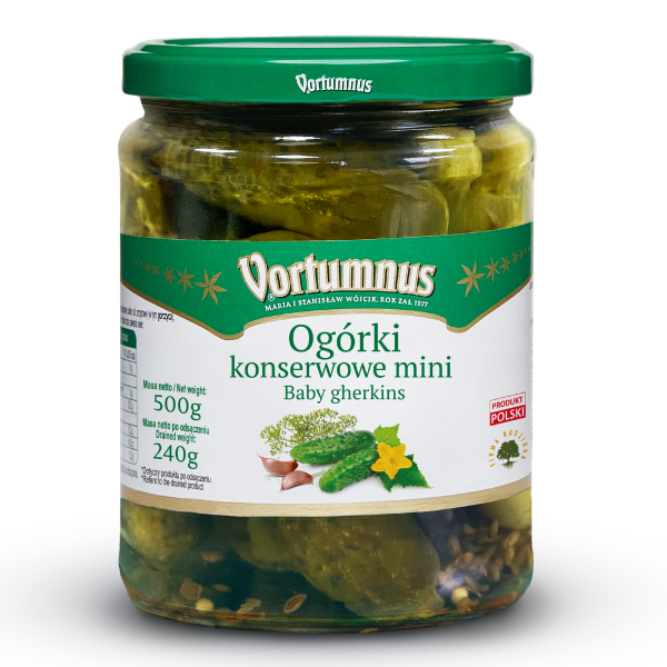 Ogórki konserwowe mini