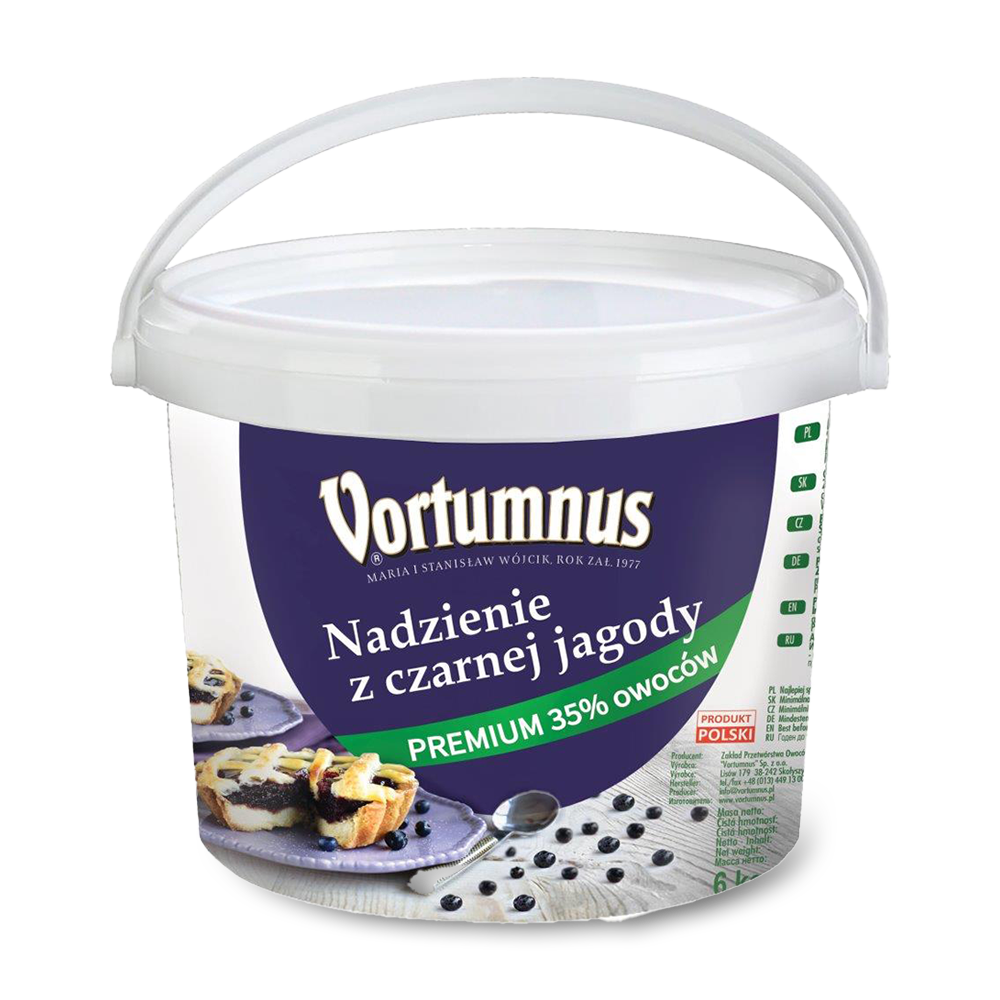 Nadzienie z Czarnej Jagody Premium 35% owoców