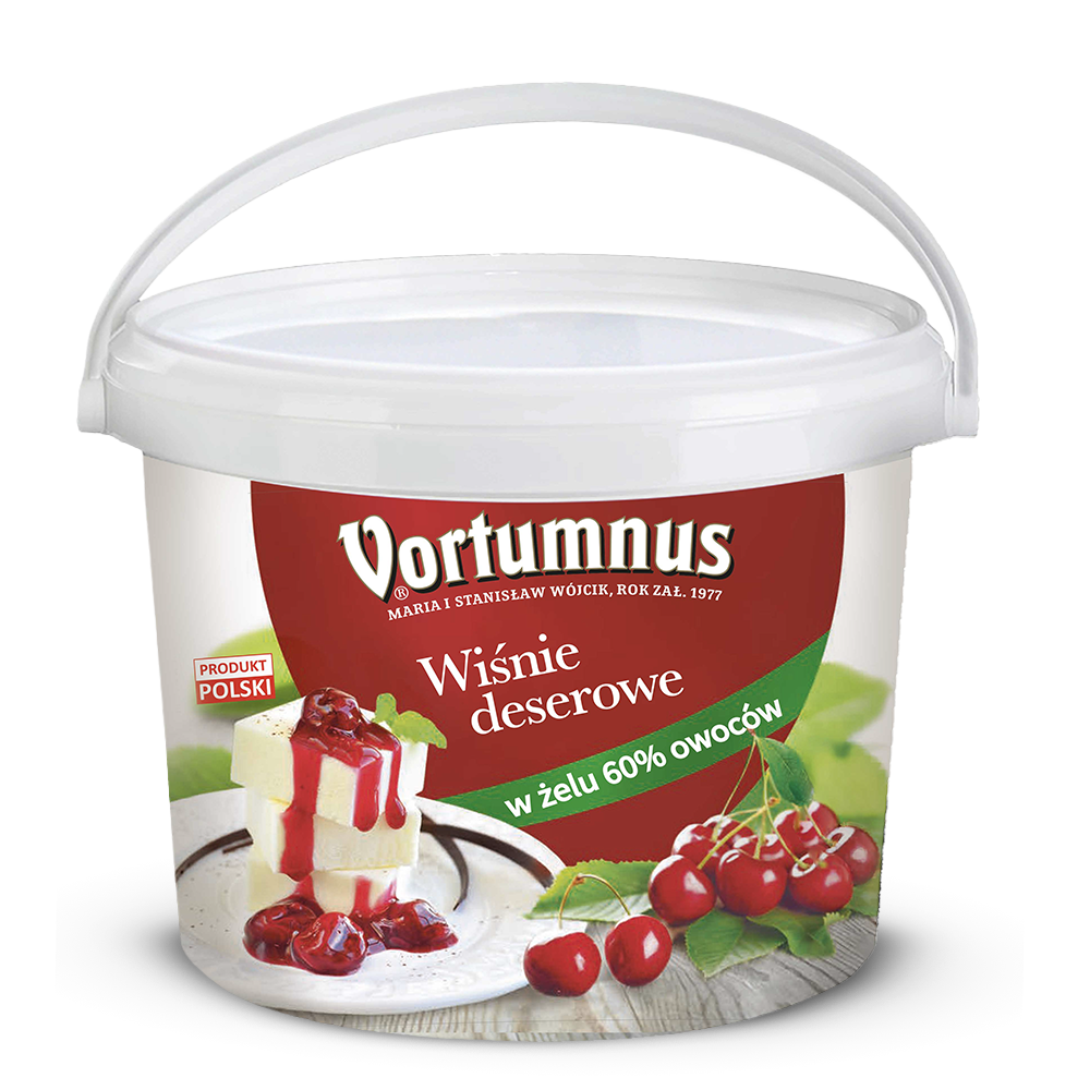 Wiśnie deserowe w żelu 60% owoców